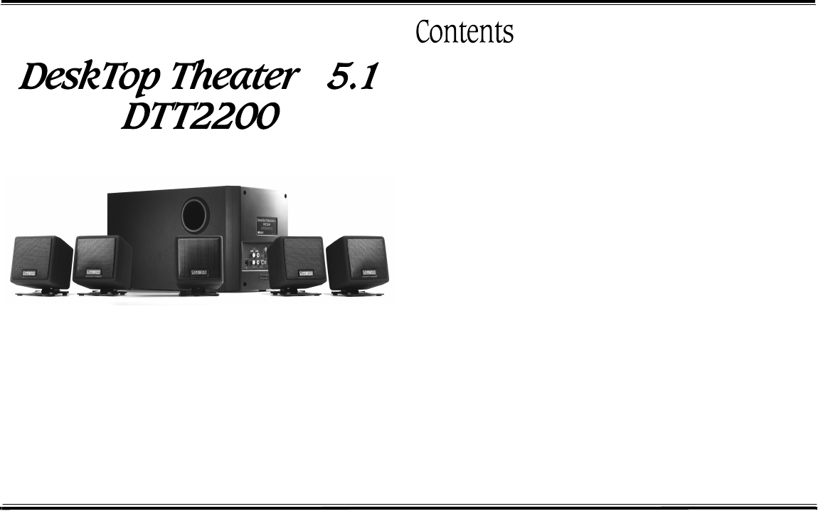 desktop theater 5.1 dtt2200