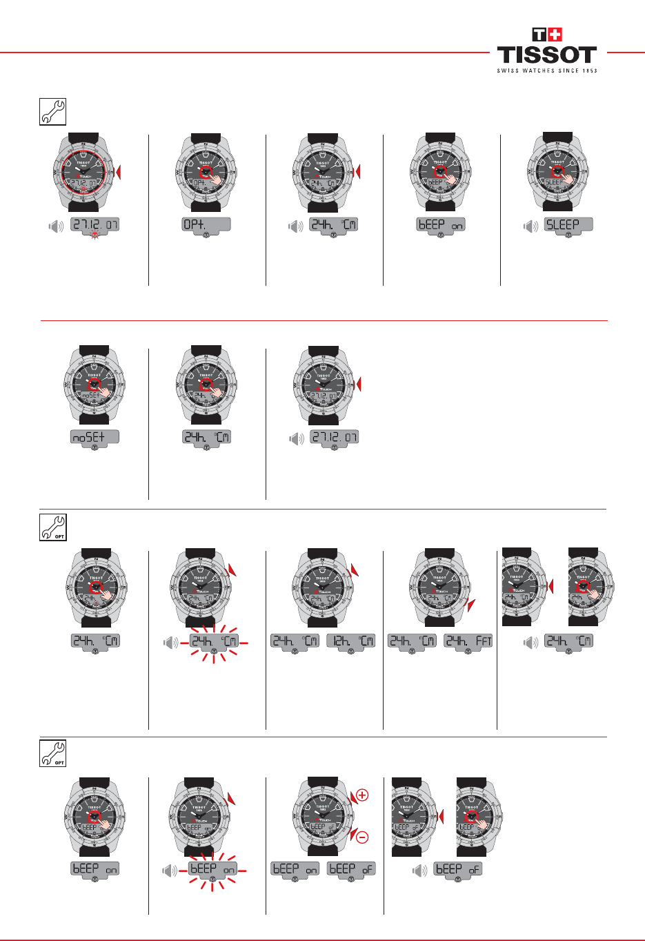 Bedienungsanleitung Tissot T TOUCH II Seite 3 von 12 Holl ndisch