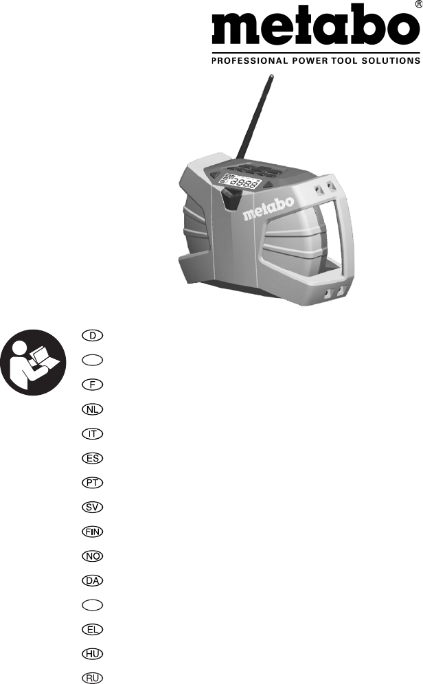 Bedienungsanleitung Metabo POWERMAXX RC (Seite 1 von 83