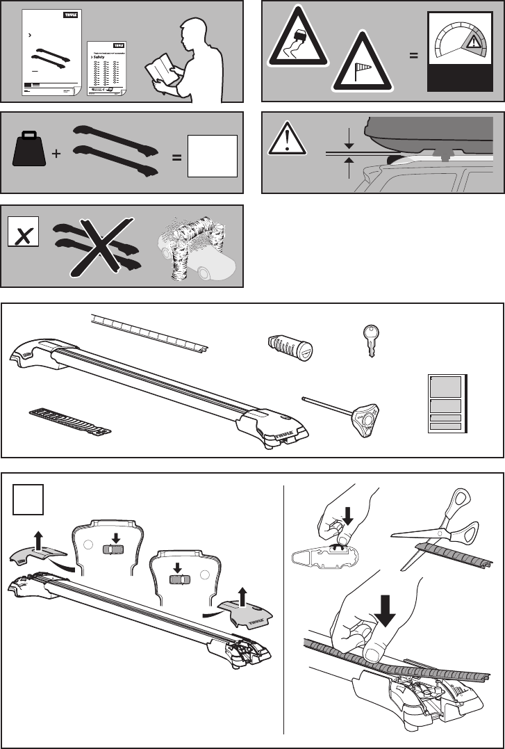 Bedienungsanleitung Thule WingBar Edge 9583 Seite 4 von 8 Alle
