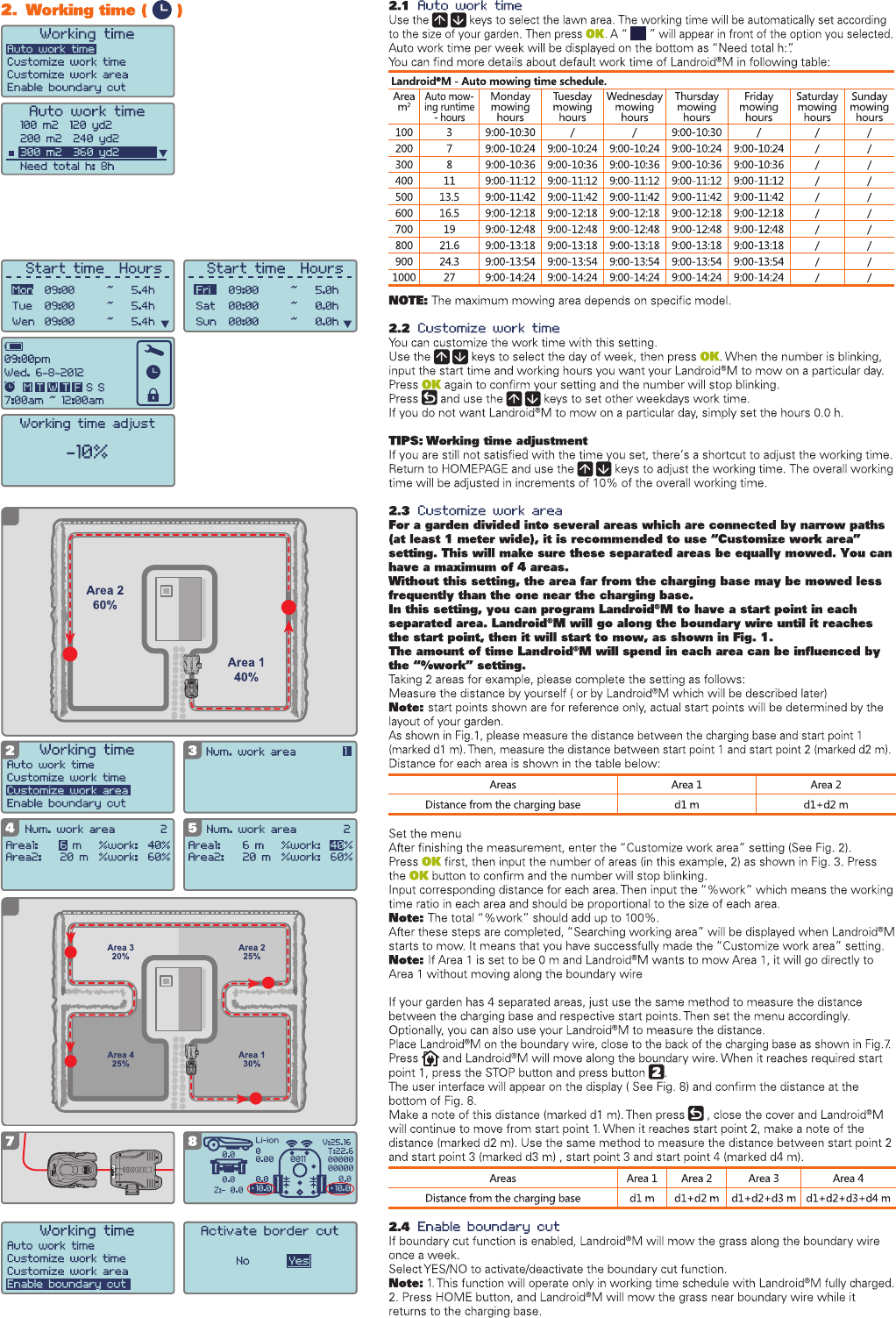 Bedienungsanleitung Worx Landroid M WG796 Seite 3 von 4 Englisch