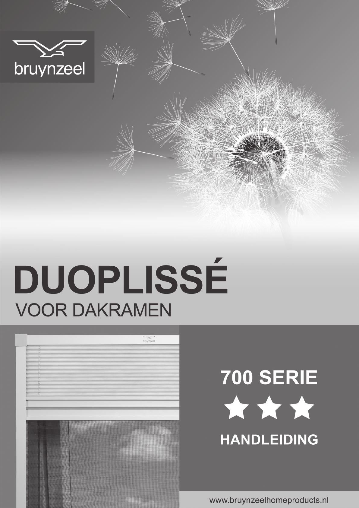 Bedienungsanleitung Bruynzeel 634362 Duo-Plisse Dakraam (Seite 1 von 12) (Holländisch)