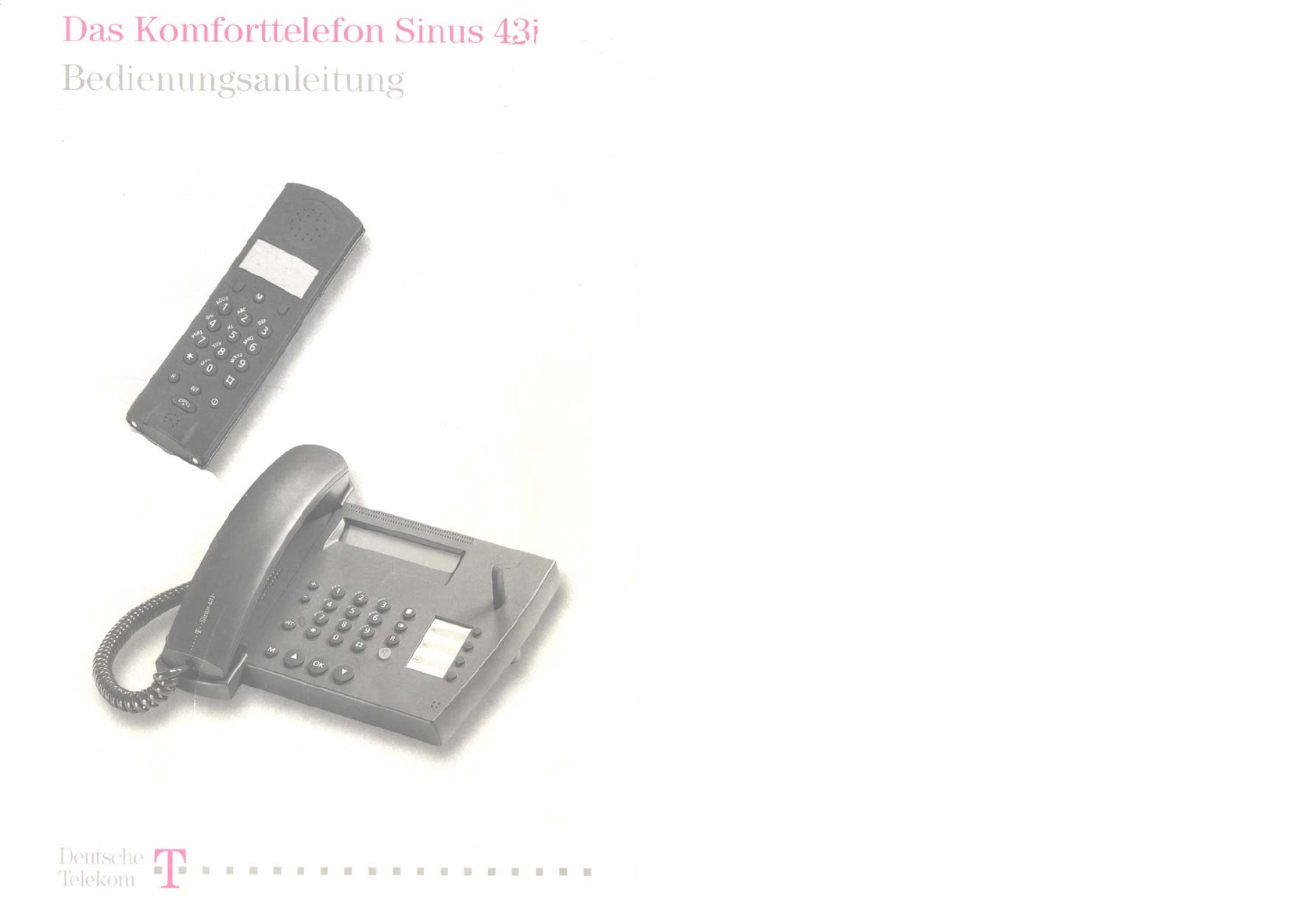 Bedienungsanleitung Telekom Sinus 43i (Seite 1 von 50) (Deutsch)