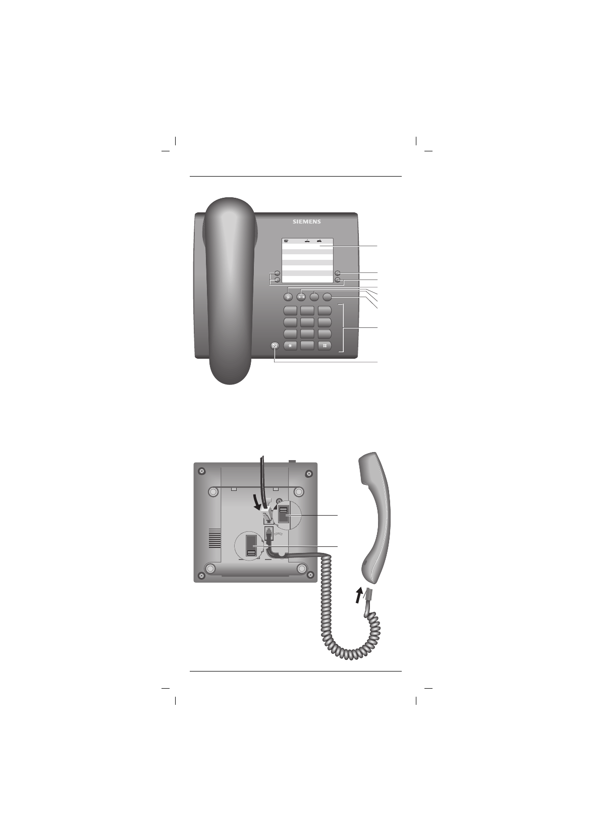 Bedienungsanleitung Siemens Euroset 805S (Seite 1 von 10) (Deutsch)