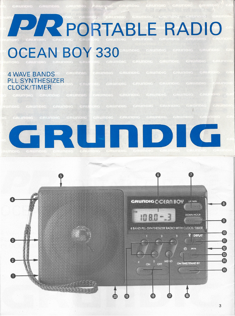 Bedienungsanleitung Grundig Oceanboy 330 (Seite 1 von 4