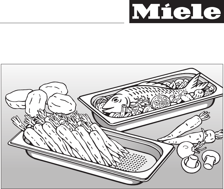 Bedienungsanleitung Miele Dg 1450 Seite 1 Von 44 Deutsch