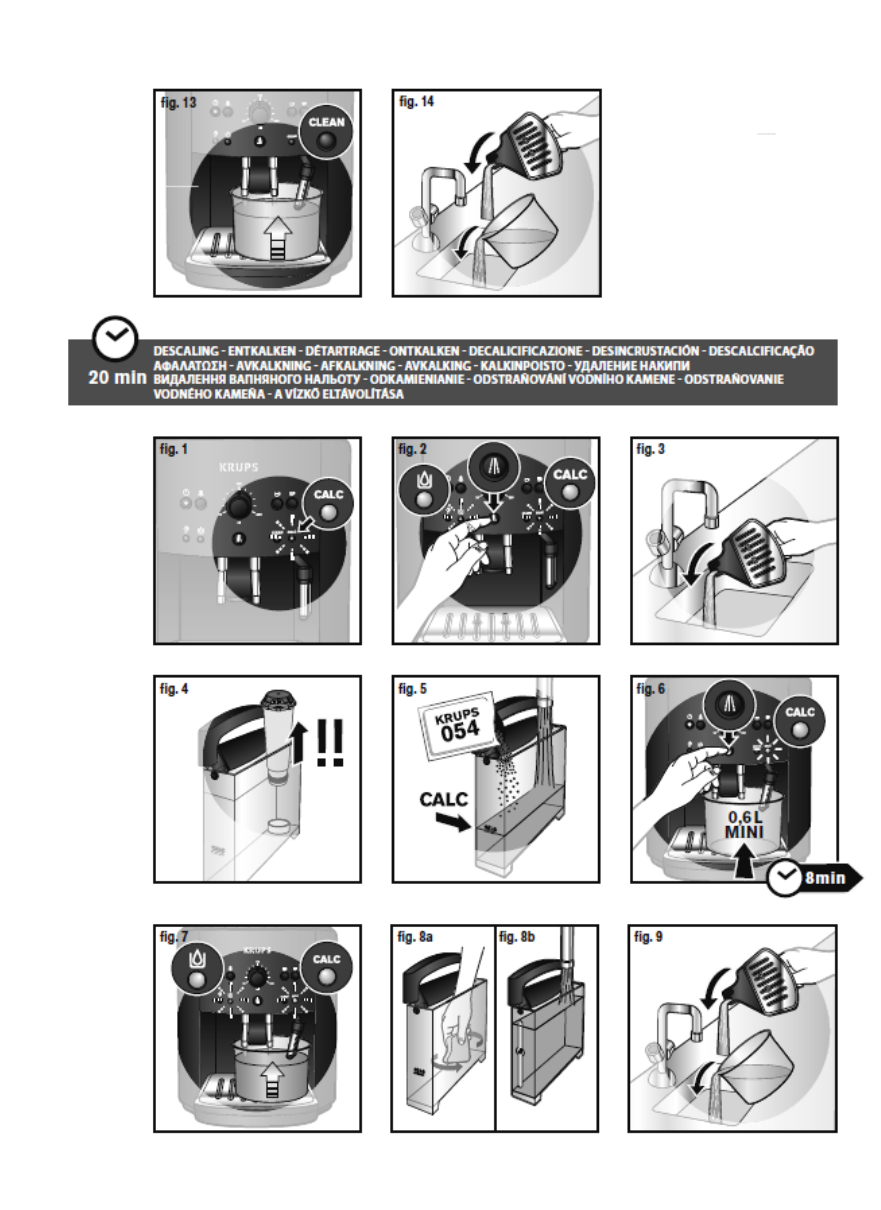 Bedienungsanleitung Krups Ea 8000 (Seite 5 Von 26) (Deutsch, Englisch ...