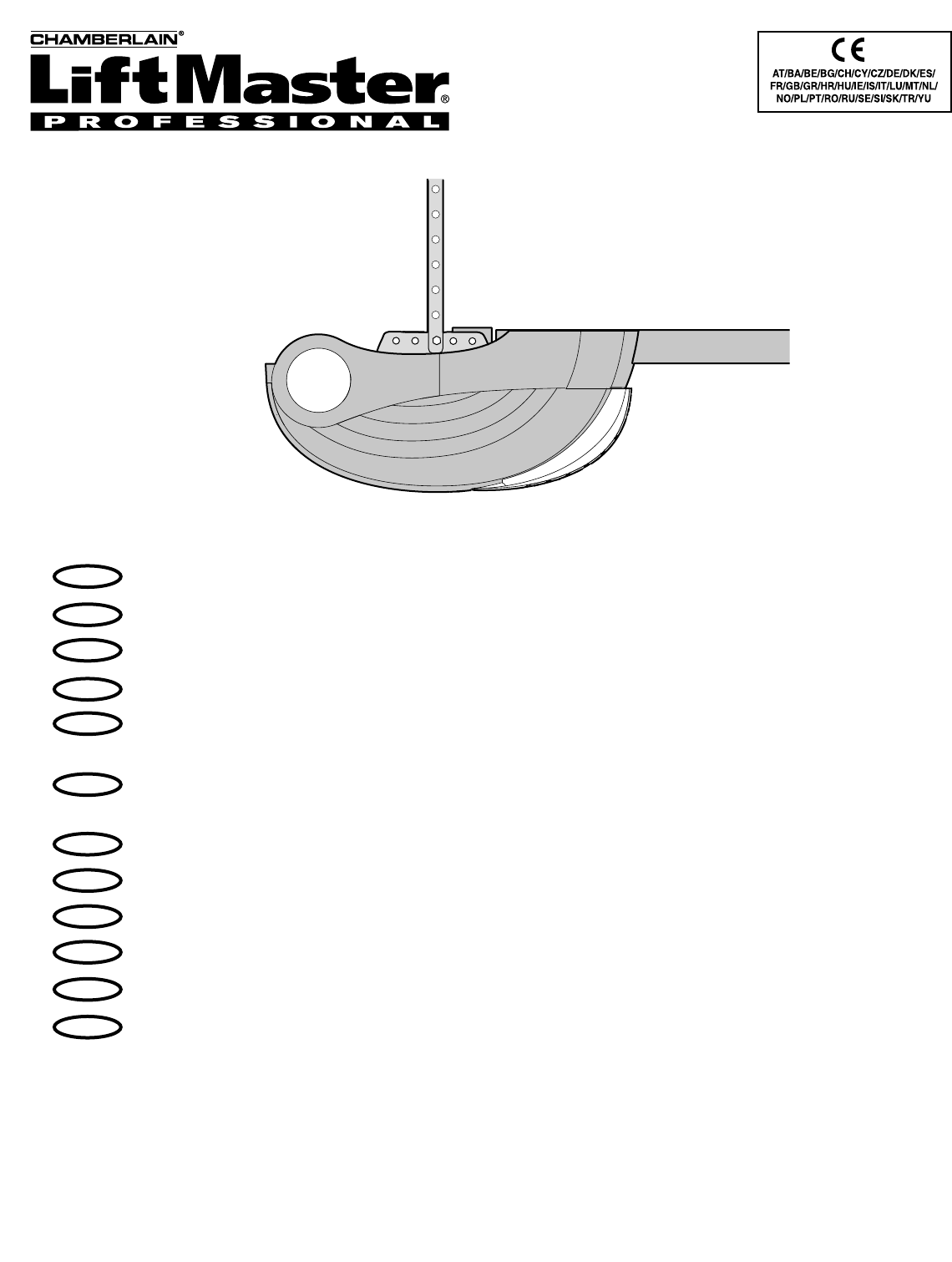 Bedienungsanleitung Chamberlain Liftmaster Lm60 Seite 1 Von 64 Danisch Deutsch Englisch Spanisch Franzosisch Italienisch Hollandisch Norwegisch Portugiesisch Schwedisch