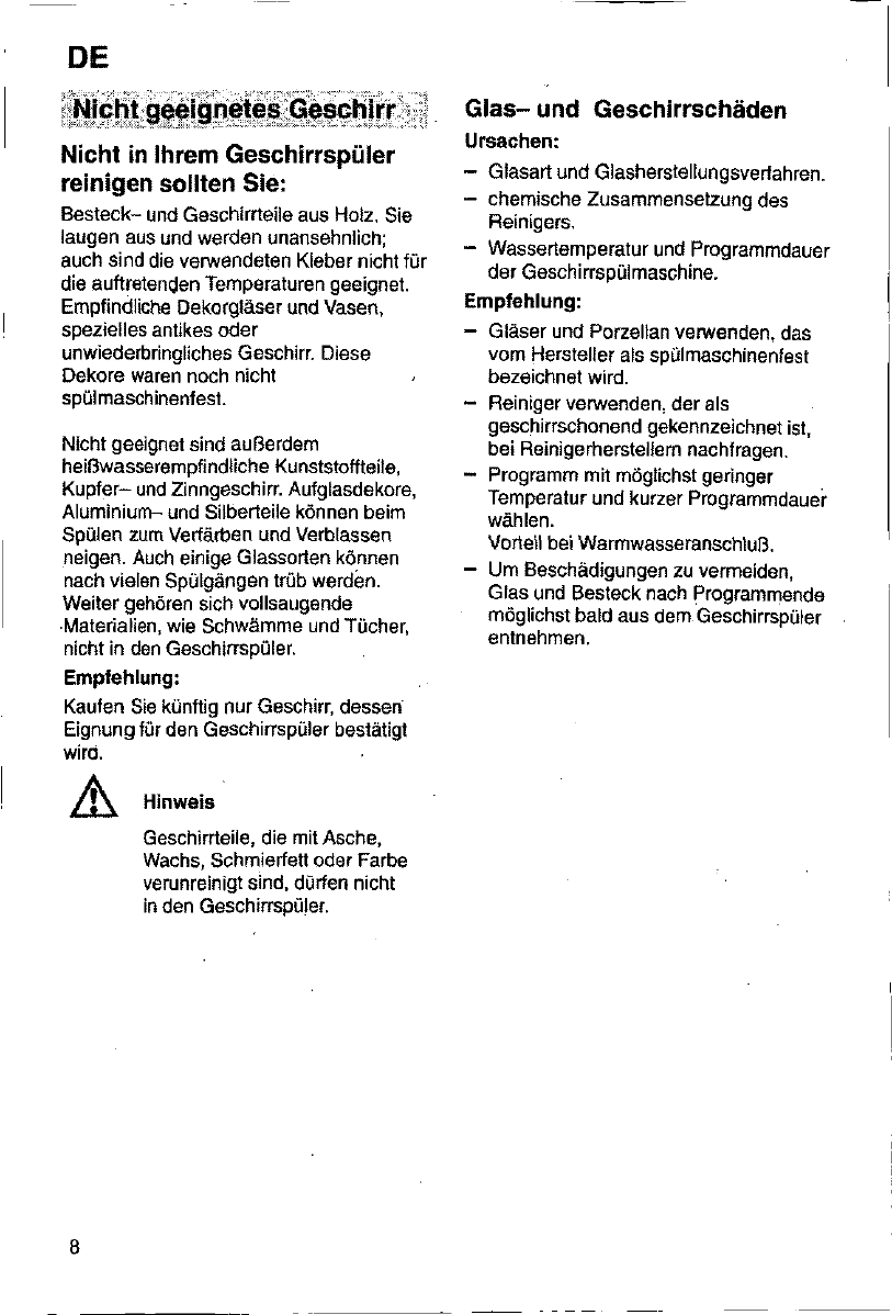 Bedienungsanleitung Siemens Se Family Seite 8 Von Deutsch Englisch Franzosisch Hollandisch